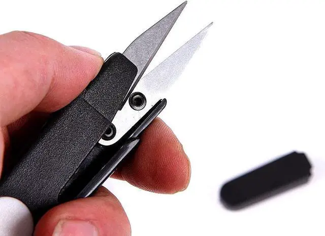 Alt view image 3 of 7 - HuanX35 4336853583 4pcs Portable Scissor Multipurpose U-Type Cutter Shear Protective Cover DIY Projects(4 Colors), Pack