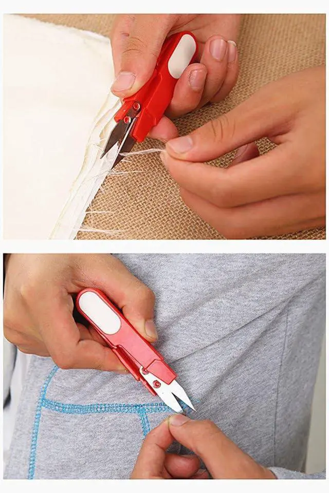 Alt view image 6 of 7 - HuanX35 4336853583 4pcs Portable Scissor Multipurpose U-Type Cutter Shear Protective Cover DIY Projects(4 Colors), Pack