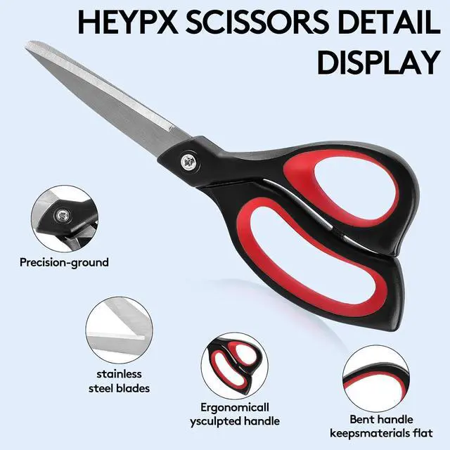 Alt view image 2 of 7 - 8.5 Inch Heavy Duty All Purpose Scissors for Office, Home, Packages