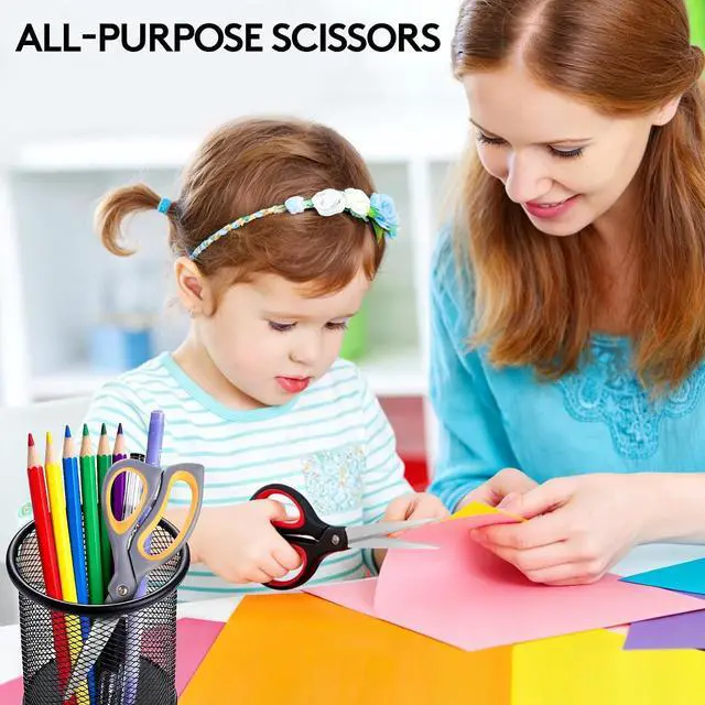 Alt view image 6 of 7 - 8.5 Inch Heavy Duty All Purpose Scissors for Office, Home, Packages