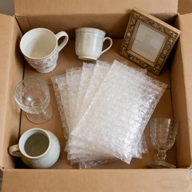 Alt view image 3 of 6 - 50 Pack Bubble Cushion Bags, 4×6 InchTransparent Non-Self-Sealing Bubble Cushion Bags, Plastic Shockproof Protective Packaging Bags, Suitable for Packing, Storing Fragile Items, Shipping and Moving.