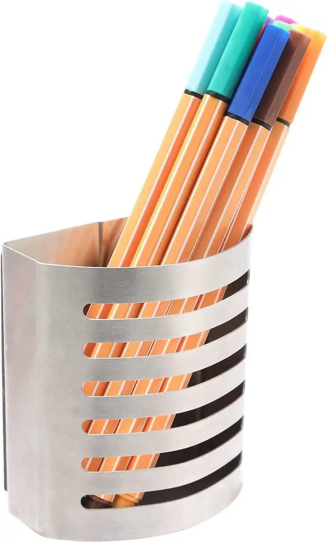 Alt view image 5 of 7 - Magnetic Modern Pen and Pencil Holder, 3.25" x 1.75" x 3.50"