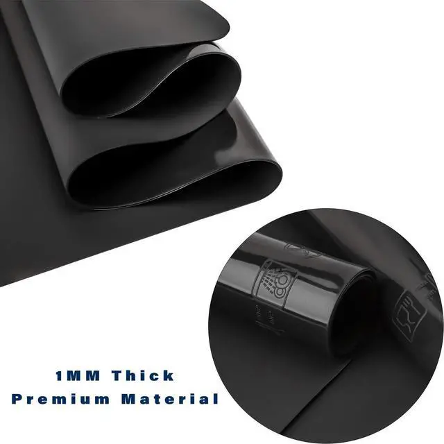 Alt view image 6 of 6 - Gartful Black Extra Large Silicone Mat, 23.6 x 15.7 inches Silicone Craft Sheet, Resin Casting Molds Mat, Countertop Protector, Placemat Table Saver Pad, Reusable Nonstick Nonskid