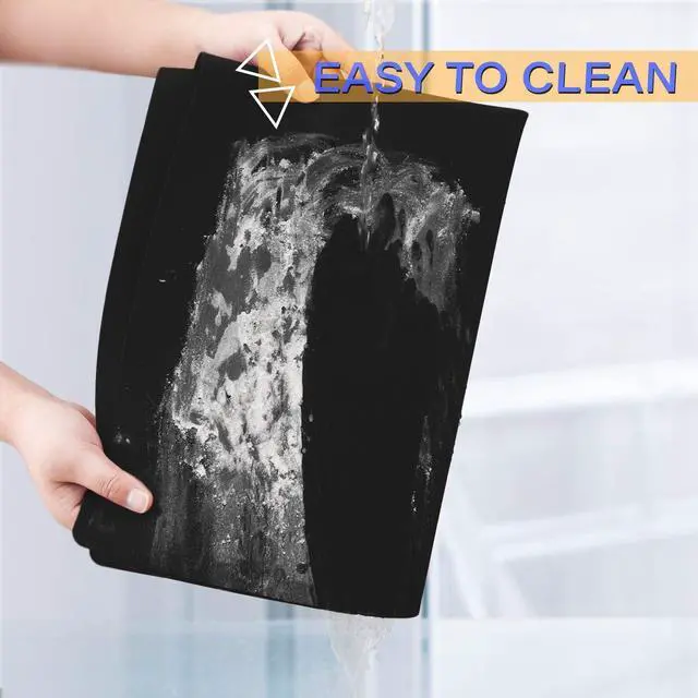 Alt view image 5 of 6 - Gartful Black Extra Large Silicone Mat, 23.6 x 15.7 inches Silicone Craft Sheet, Resin Casting Molds Mat, Countertop Protector, Placemat Table Saver Pad, Reusable Nonstick Nonskid