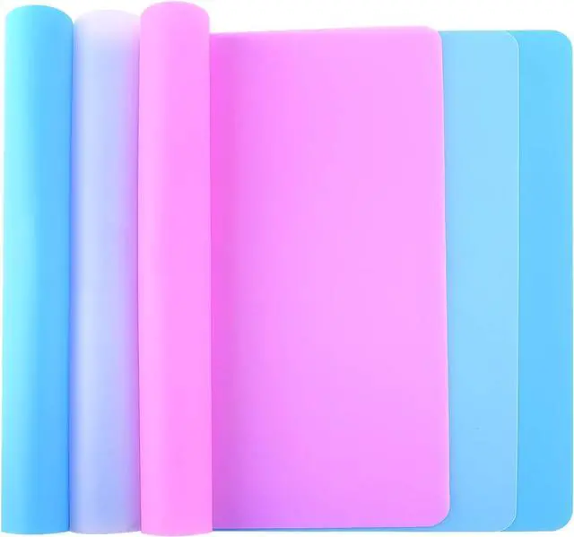Main image of FEPITO 3PCS A3 Extra Large Silicone Sheet for Crafts Jewelry Casting Molds, Multipurpose Silicone Mat, Reusable, Heat Resistant, Food Grade Placemat