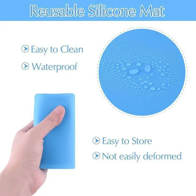 Alt view image 5 of 7 - FEPITO 3PCS A3 Extra Large Silicone Sheet for Crafts Jewelry Casting Molds, Multipurpose Silicone Mat, Reusable, Heat Resistant, Food Grade Placemat