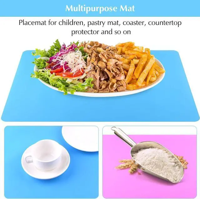 Alt view image 6 of 7 - FEPITO 3PCS A3 Extra Large Silicone Sheet for Crafts Jewelry Casting Molds, Multipurpose Silicone Mat, Reusable, Heat Resistant, Food Grade Placemat