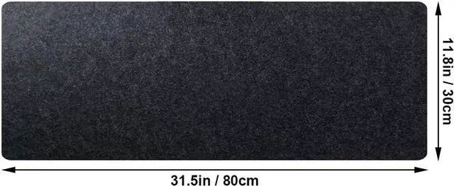 Alt view image 2 of 6 - CHuangQi Gaming Mouse Pad, Felt Desk Mat for Laptop Keyboard, 3.0mm Felt Office Table Protector, Non Slip No Crease