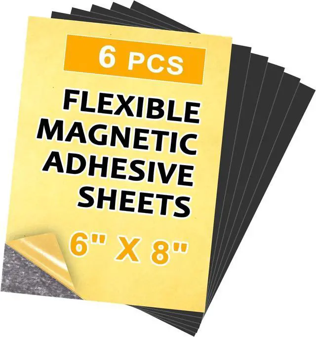 Main image of Towjug Magnetic Sheet with Adhesive Backing 6 x 8, 6 Pack
