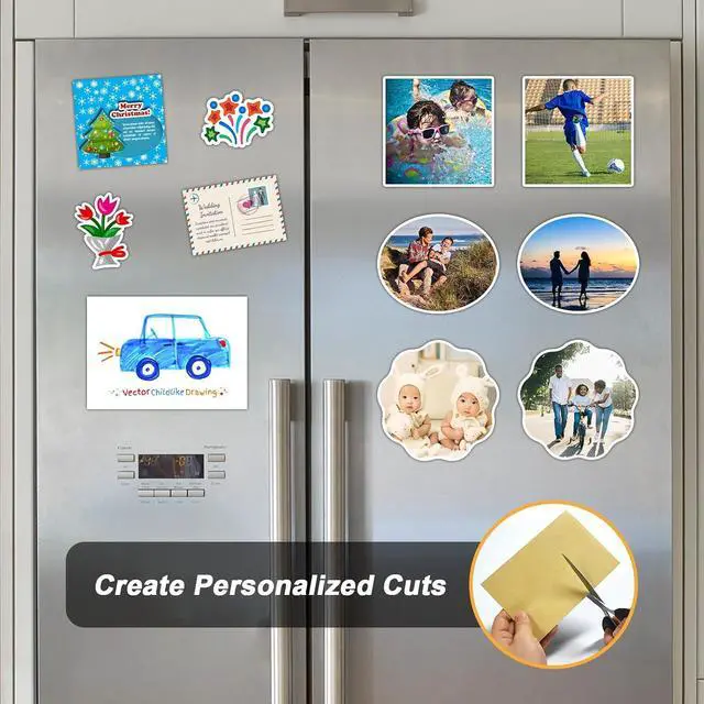 Alt view image 6 of 7 - Towjug Magnetic Sheet with Adhesive Backing 6 x 8, 6 Pack