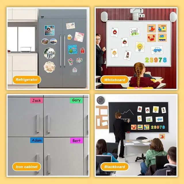 Alt view image 7 of 7 - Towjug Magnetic Sheet with Adhesive Backing 6 x 8, 6 Pack