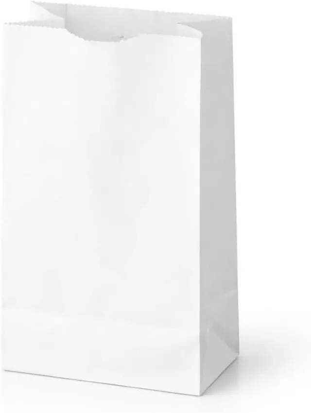 Main image of Perfect Stix 2lb White Kraft Paper Bags- Pack of 100ct