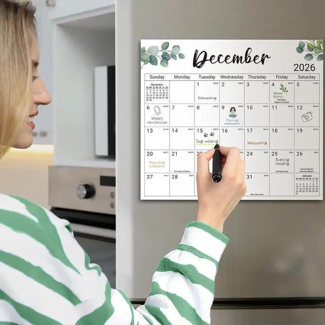 Alt view image 7 of 7 - Taja 2026-2027 Magnetic Calendar for Refrigerator, Apr 2026-Dec 2027