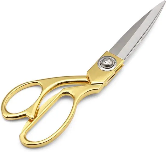 Main image of Gold 8" Tailor Scissors, Stainless Steel Craft, Fabric & Leather Scissors