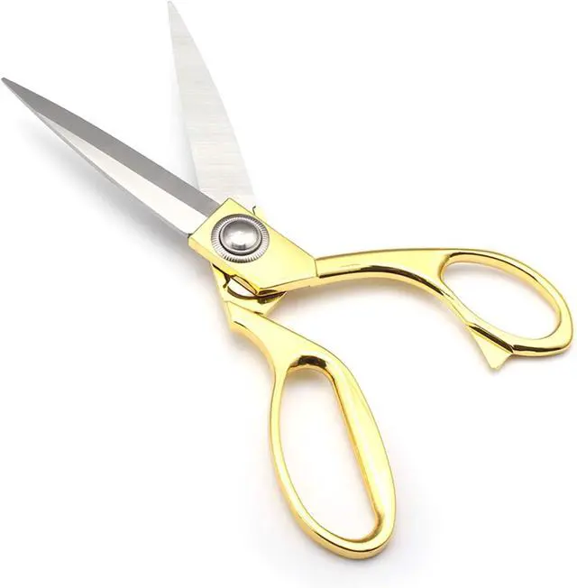 Alt view image 2 of 7 - Gold 8" Tailor Scissors, Stainless Steel Craft, Fabric & Leather Scissors