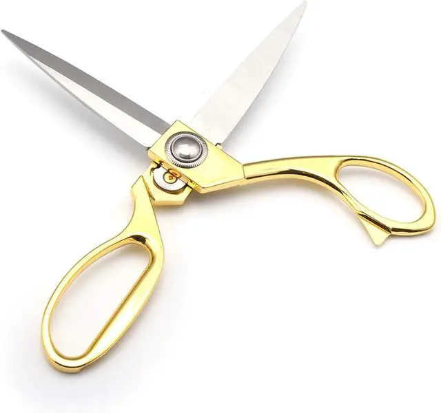 Alt view image 3 of 7 - Gold 8" Tailor Scissors, Stainless Steel Craft, Fabric & Leather Scissors