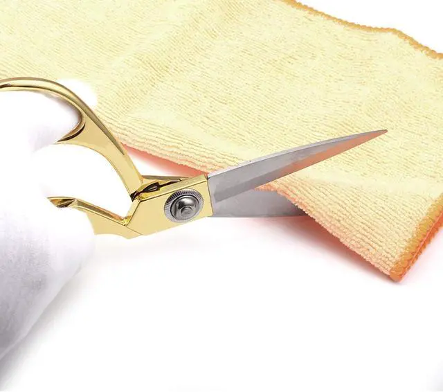 Alt view image 6 of 7 - Gold 8" Tailor Scissors, Stainless Steel Craft, Fabric & Leather Scissors