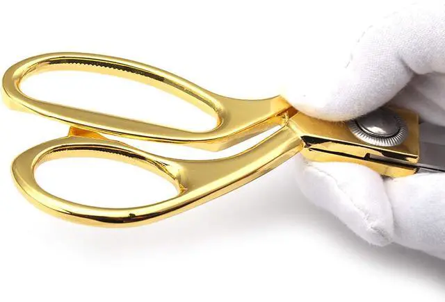 Alt view image 7 of 7 - Gold 8" Tailor Scissors, Stainless Steel Craft, Fabric & Leather Scissors