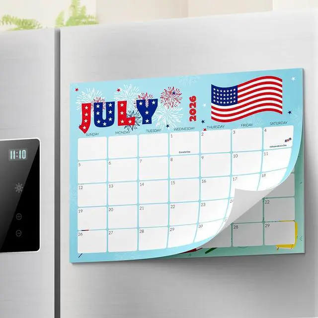 Main image of SUNEE Magnetic Calendar for Refrigerator 2026-2027 from July 2026 to March 2028, Fridge Calendar Magnet 21 Months for Family, 8.5"x11" Monthly Wall Calendar, Cute