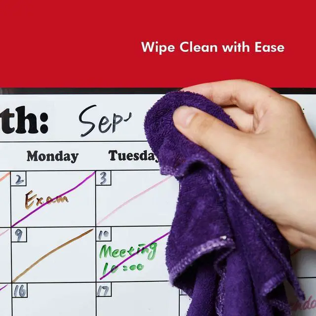 Alt view image 4 of 7 - Fridge Calendar Magnetic Dry Erase Whiteboard Calendar For Refrigerator Planners 16.9 Inches X 11.8 Inches