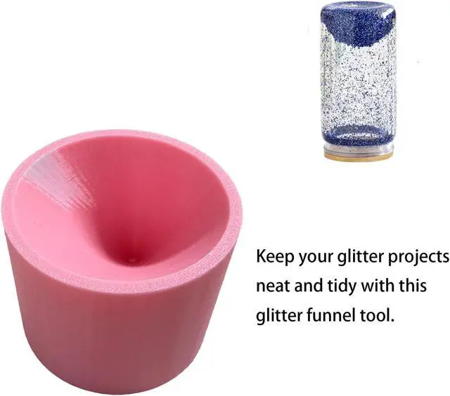 Alt view image 4 of 6 - Upgraded Large Glitter Funnel for Snow Globe Tumblers, Funnel for Adding Glitter to Snowglobe Cups, DIY Glitter Cup Making Tools (Cups not Included)