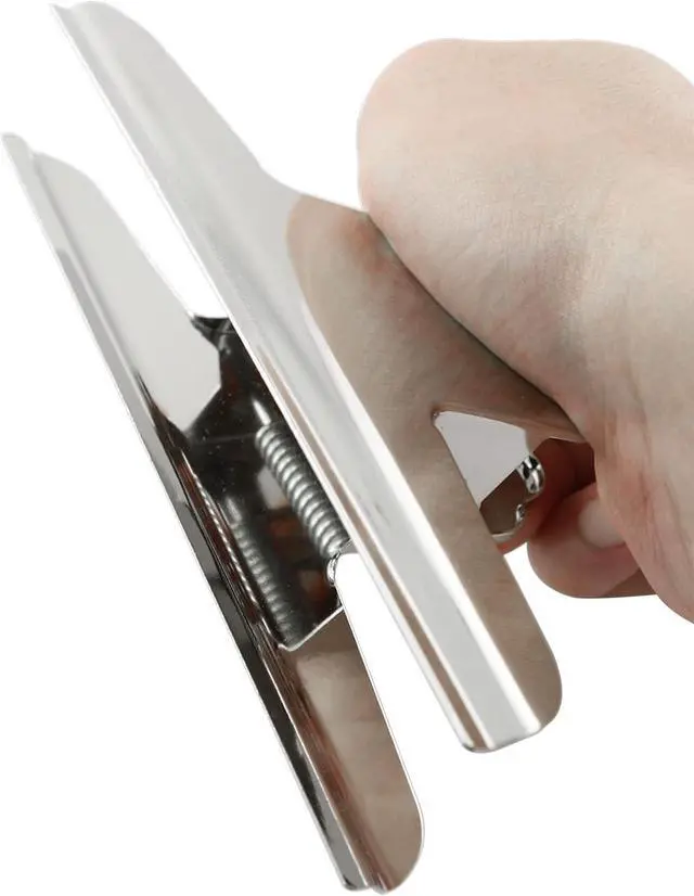 Alt view image 2 of 4 - Bull Clip BLLNDX 2PCS 5.7Inch/145mm Large Silver Metal Bull Dog Clips File Money Binder Clamps Binder Paper Clamp for Home Office School Supplies Bulldog Clip