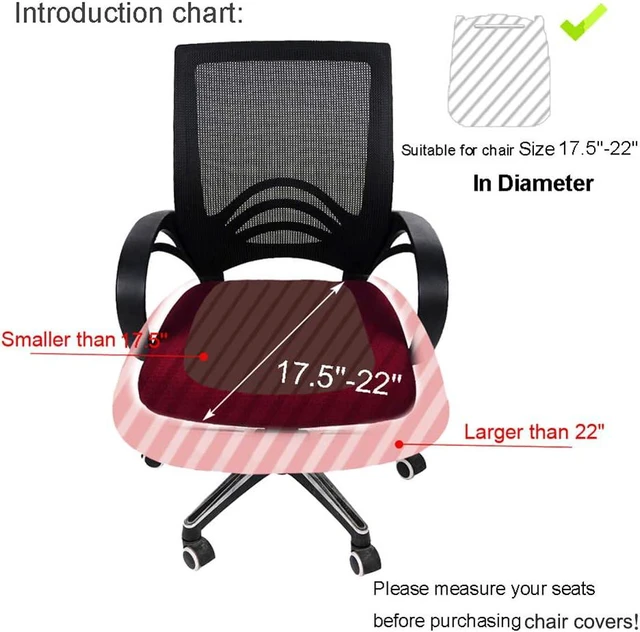Alt view image 6 of 7 - Smiry Office Computer Chair Seat Covers for Desk, Anti-dust Protector