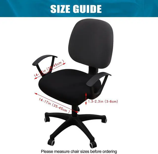 Alt view image 4 of 7 - Smiry Stretch Printed Office Computer Desk Chair Seat Covers