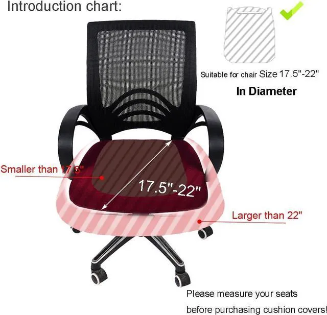 Alt view image 6 of 7 - Smiry Office Computer Chair Seat Covers for Desk, Anti-dust Protector