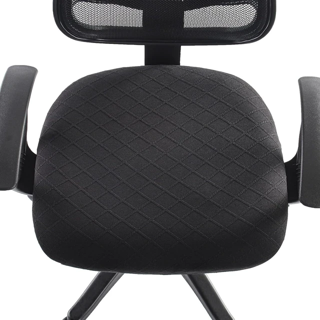 Alt view image 2 of 7 - Stretch Jacquard Office Chair Cover, Removable Desk Chair Cover