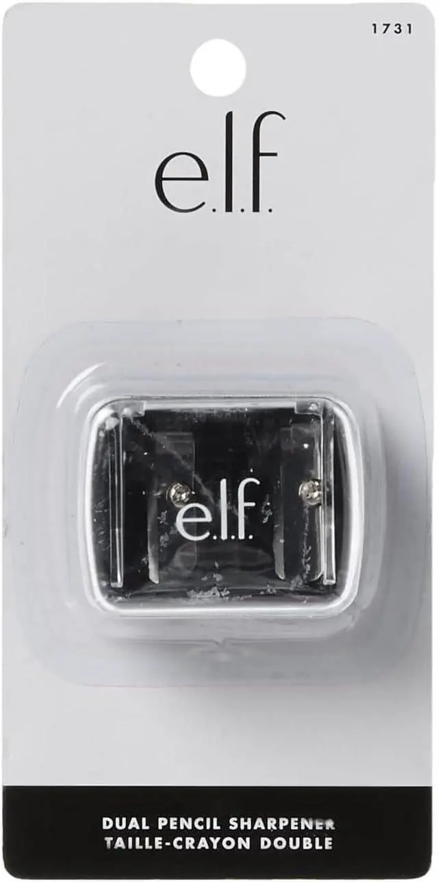 Alt view image 2 of 7 - e.l.f., Dual-Pencil Sharpener, Convenient, Essential Tool, Sharpens, Easy To Clean, Travel-Friendly, Compact, Includes Bonus Small Sharpener (Pack of 2)