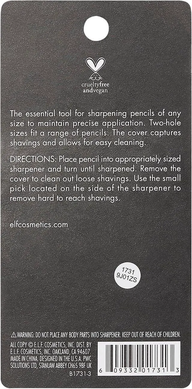 Alt view image 6 of 7 - e.l.f., Dual-Pencil Sharpener, Convenient, Essential Tool, Sharpens, Easy To Clean, Travel-Friendly, Compact, Includes Bonus Small Sharpener (Pack of 2)