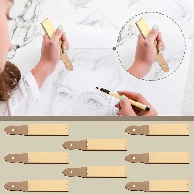 Alt view image 4 of 7 - Demissle Sandpaper Sharpener Drawing Tool for Artists, 9 Pcs