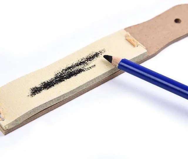 Alt view image 4 of 7 - Sandpaper Sharpener - 2 Pieces Sketch Sandpaper Pencil Sharpener Lead Pointer Art Drawing Tool for Adults, Teens, Artists
