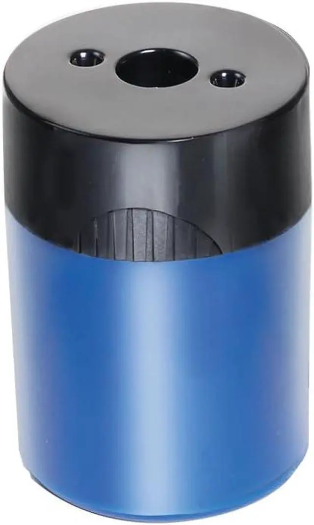 Alt view image 2 of 7 - STAEDTLER Pencil Sharpener (1 Pack) with Screw Lid and Tub - No Spill Compact Design for Standard and Colored Pencils, Metal Blade, Assorted Colors