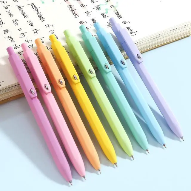 Alt view image 7 of 7 - Vitoler Pens, 8 Pack 0.5mm Fine Point Cute Gel Pens with Fidget Quick Dry
