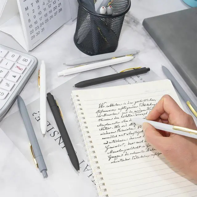Alt view image 4 of 6 - Pens,8pcs Smooth Writing Ballpoint Pens for Bible, Retractable Quick Dry for Office Desk Accessories