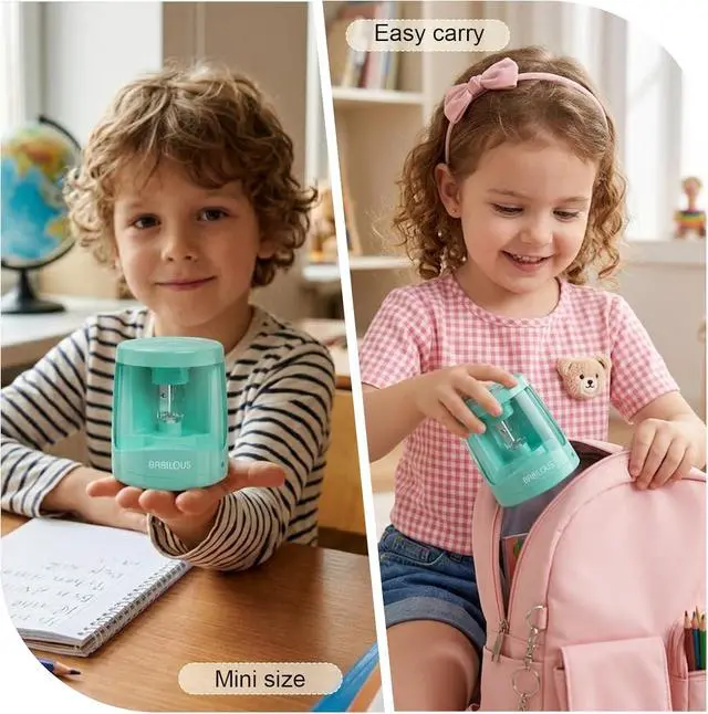 Alt view image 5 of 7 - Automatic Pencil Sharpener for Kids/School, USB Battery Electric Sharpener