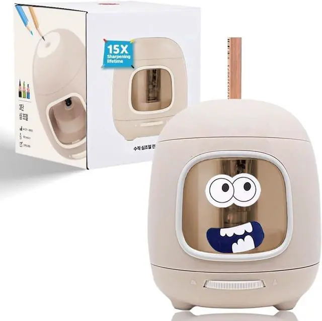 Main image of Electric Pencil Sharpener, 2A USB or Battery Powered, 6.5-8mm (Grey)