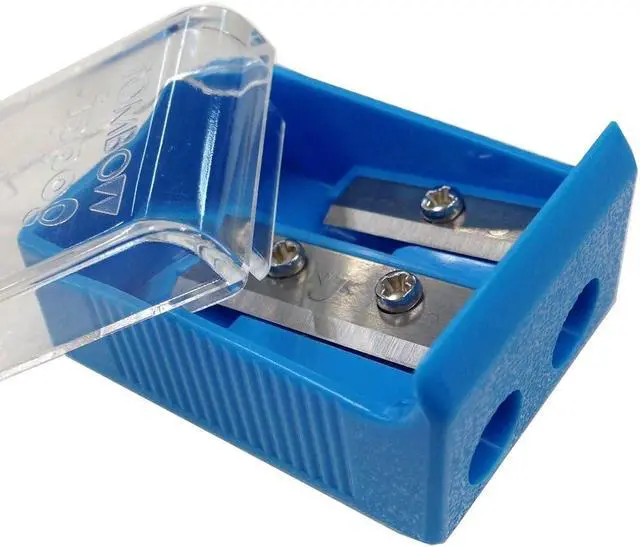 Alt view image 3 of 6 - Tombow Ippo Pencil Sharpener, 2 Blade Size, Assorted Colors, 1-Pack