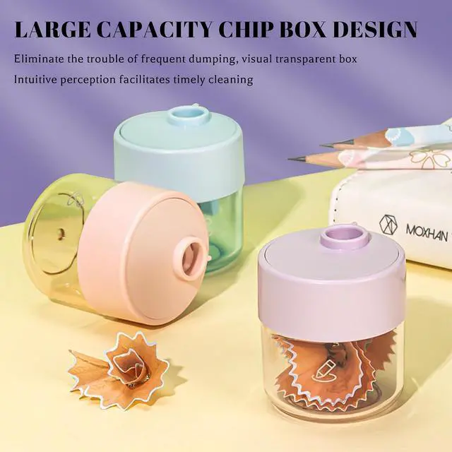 Alt view image 5 of 7 - Manual Pencil Sharpener 3 Pack Back to School Supplies