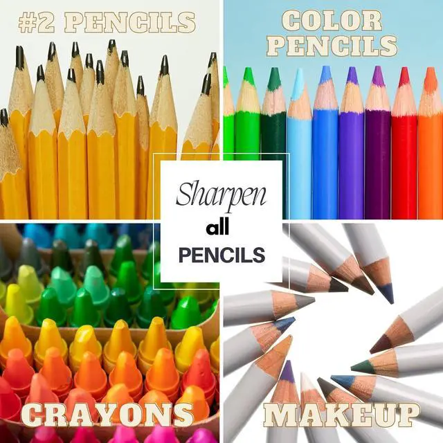 Alt view image 2 of 7 - Iconikal 12-Pack Manual Pencil Sharpener Rubber Grip Dual Holes