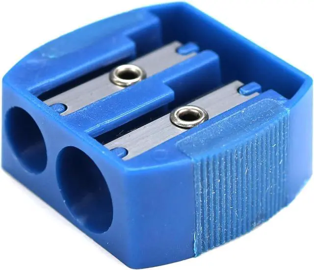 Alt view image 7 of 7 - Iconikal 12-Pack Manual Pencil Sharpener Rubber Grip Dual Holes
