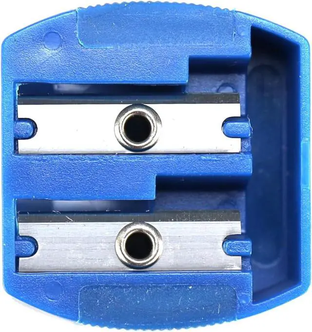 Alt view image 6 of 7 - Iconikal 12-Pack Manual Pencil Sharpener Rubber Grip Dual Holes