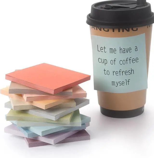 Alt view image 7 of 7 - OSBOO Sticky Notes 3x3 Inch 12 Pack Vintage Colors, 50 Sheets/Pad