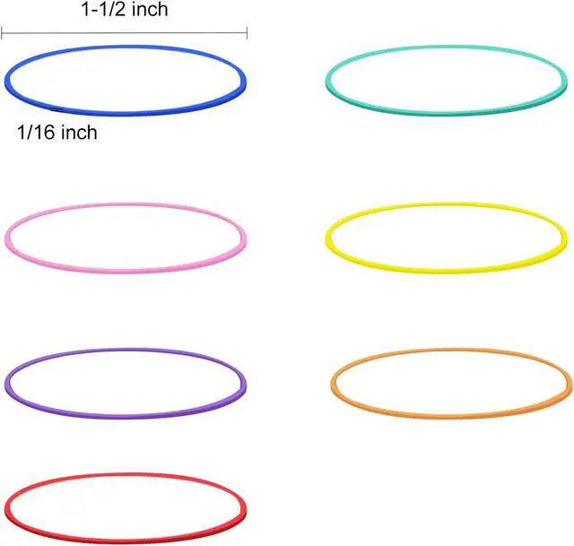 Alt view image 3 of 7 - JIKIOU Assorted Color Rubber Bands, Strong Elastic Stretch Office Supplies