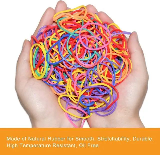 Alt view image 2 of 7 - JIKIOU Assorted Color Rubber Bands, Strong Elastic Stretch Office Supplies