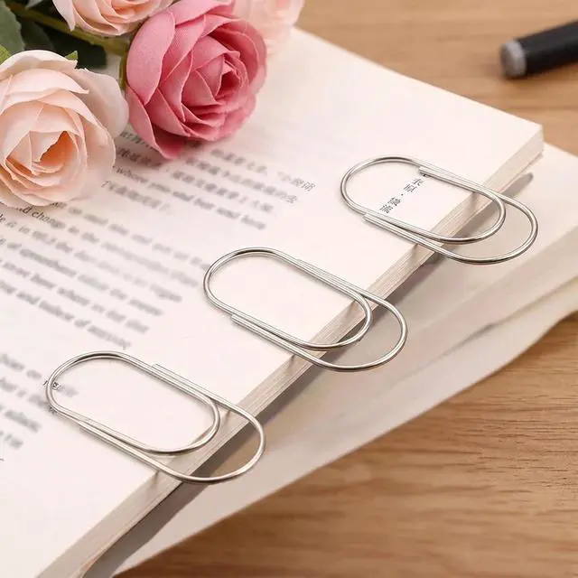 Alt view image 4 of 7 - Chedin 30 Pcs 2Inch Jumbo Oversized Paper Clips-Non Skid Smooth Finish Steel Wire with Clear Box,Gold/Silver/Rose Gold for Office Supply,Planner,Bookmarks,School Gifts & Wedding/Invitation Decoration