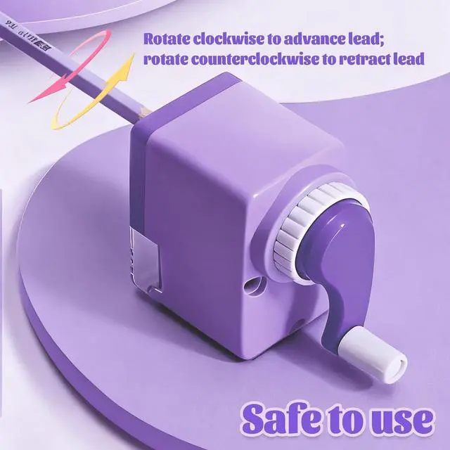 Alt view image 3 of 7 - Pencil Sharpeners Manual for Classroom,Manual Pencil Sharpener Hand