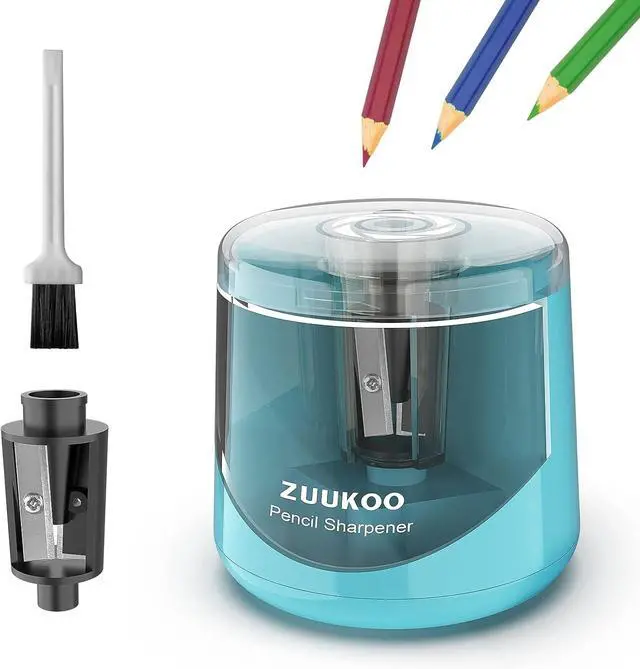 Main image of Electric Pencil Sharpeners, Battery Powered for Colored Pencils, High-Speed Operated Automatic & Manual Pencil Sharpener for Kids, Home School (blue1)